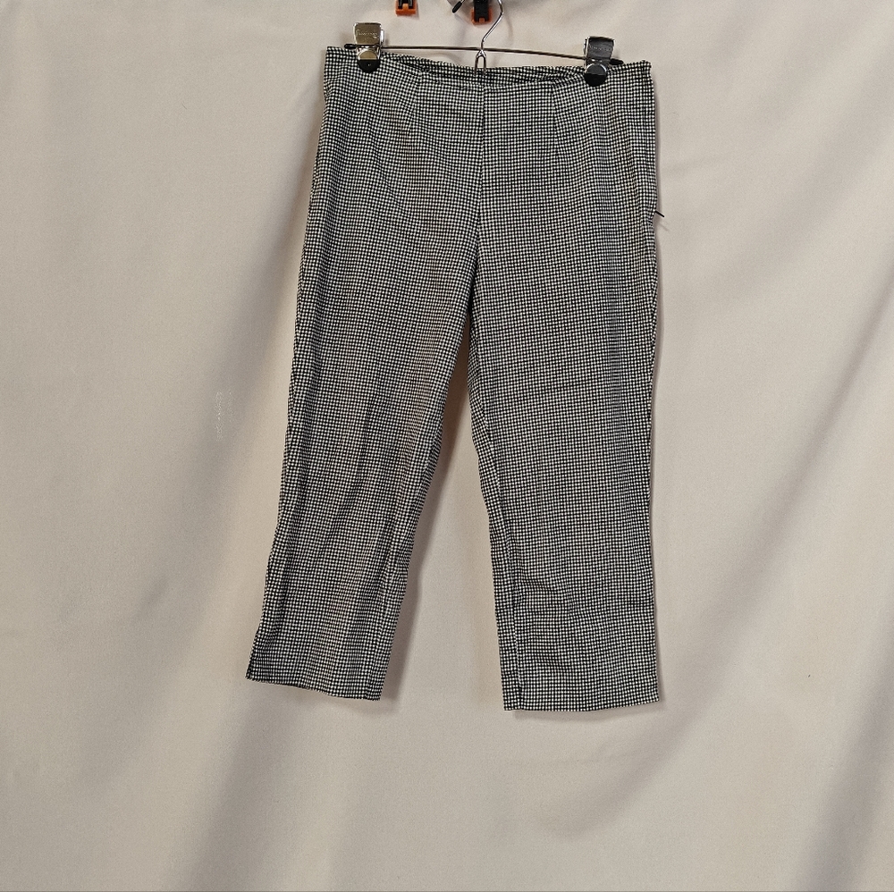 Women's Black and White Checkered Pants